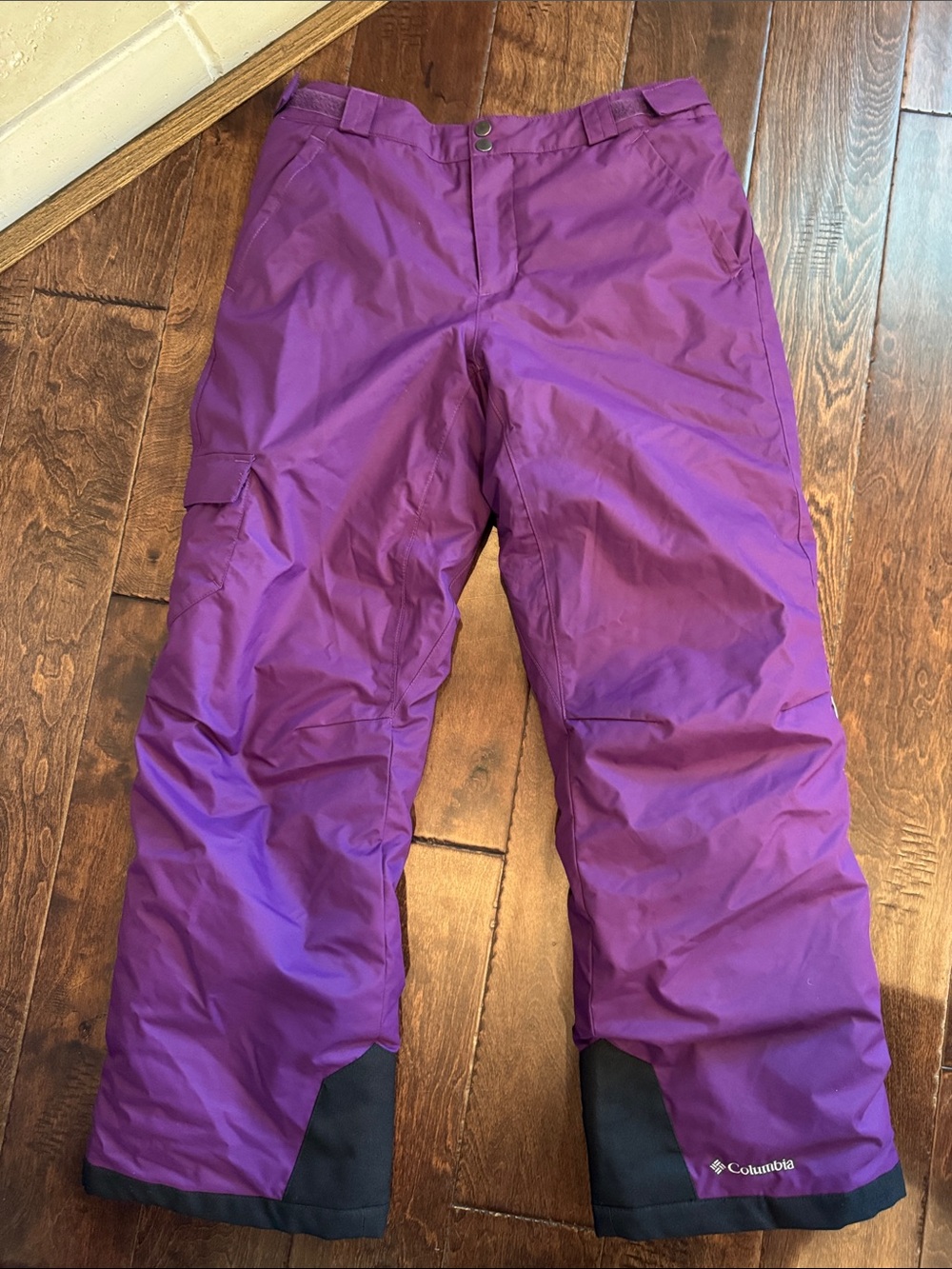 Columbia girl’s ski pants size large with Omni heat/adjuatable Velcro waist